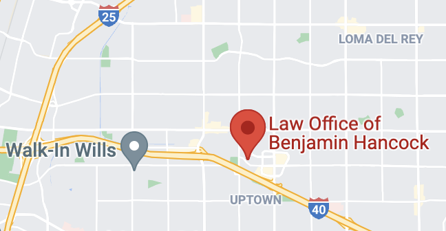 Map of Benjamin Hancock Law Office Albuquerque